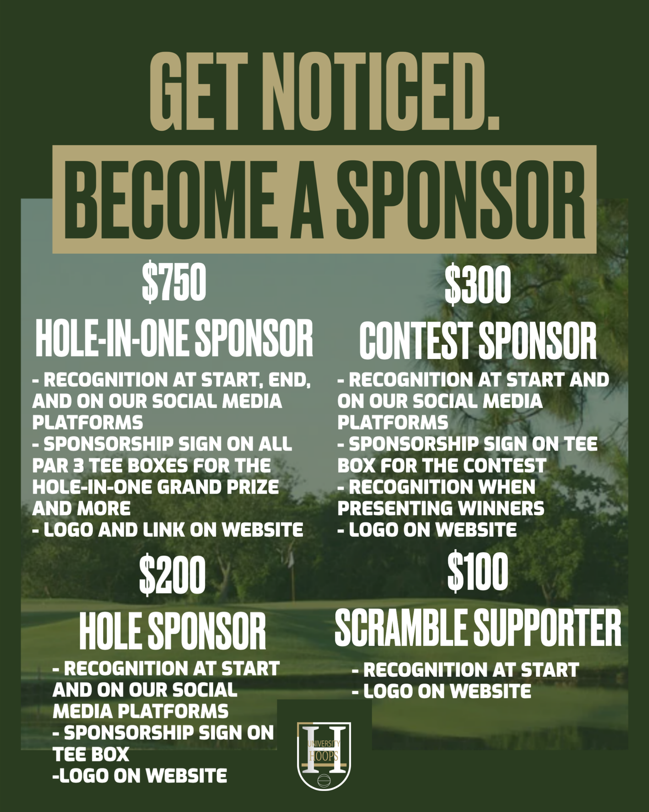 Golf Scramble Sponsorship